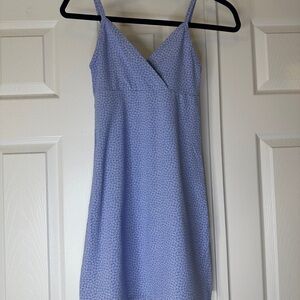 Brandy Melville Blue Floral Mini Dress Cottagecore Spring | One Size